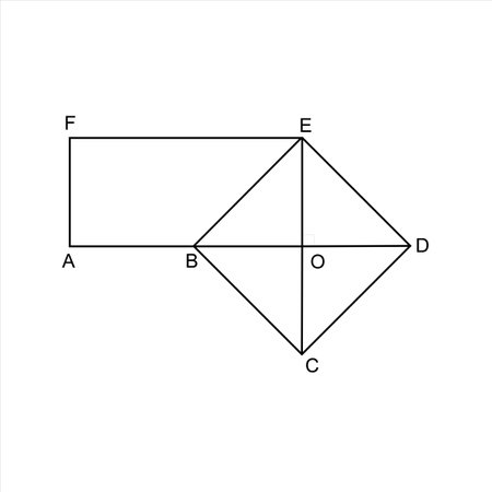Illustration of a combination of two intersecting flat shapes. Merged rectangle with rhombus. Complementary images of intermediate level math problems. Editable vectors. EPS10のイラスト素材
