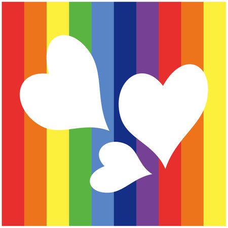 love design over lineal background vector illustration vector illustration. Colorful vertical background with a heart label, perfect for designing affectionate greetingsのイラスト素材