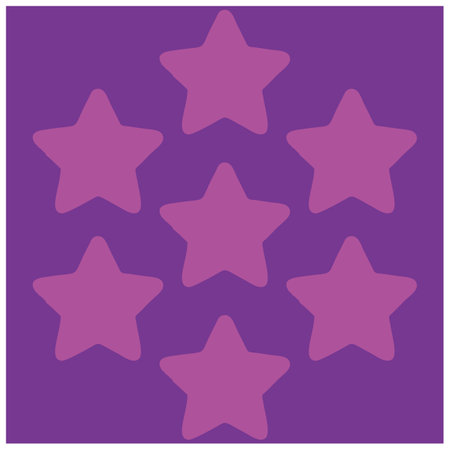 Star seamless pattern background. Vector illustration. Design for prints textiles, fabrics. Purple sky with light purple stars, bright sky blue background. Editable in EPS10 formatのイラスト素材