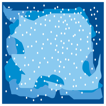 Winter background with snowflakes. Vector illustration. Eps 10. square background in blue color. Abstract background designのイラスト素材