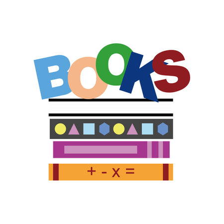 kids books design, Books icon vector isolated on white background for your web and mobile app design. Books logo concept eps10 graphics. suitable for educational designのイラスト素材