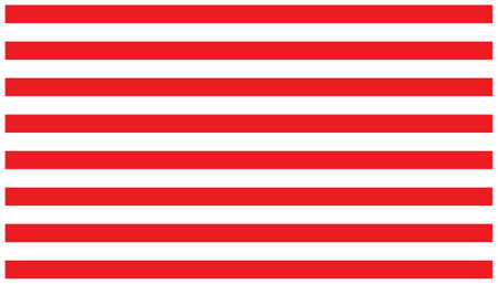 Red and white striped seamless pattern. Striped background. Vector illustration. Flag of the city of Salvador, Bahia, UK, US.のイラスト素材