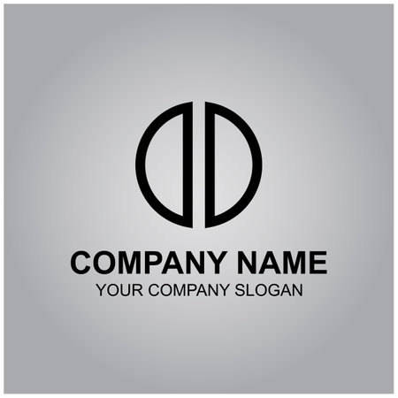 Alphabetical logo design and typography vector for business and company identity. Logo ideas for companies, simple line logo inspirationのイラスト素材