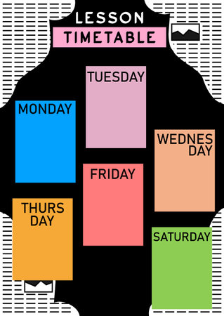 Memorial day background with space for text. Vector illustration EPS10. Timetable design for ...