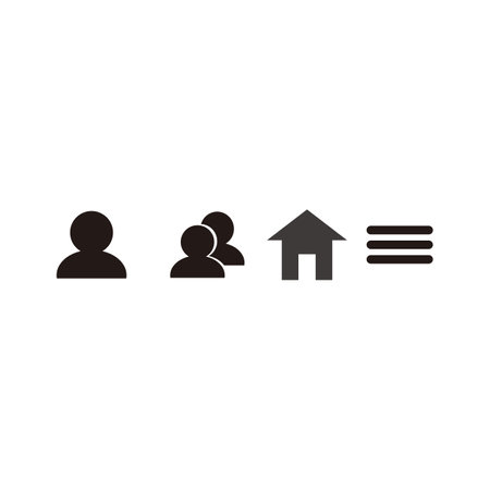 User group icon flat. User group sign. User group symbol. resources graphic element design. Vector illustration with application and technology UI themesのイラスト素材