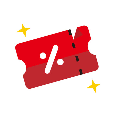 Discount coupon icon vector isolated on white background for your web and mobile app design, Discount coupon logo conceptのイラスト素材