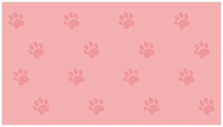 Paw Prints on Pink Background, Vector Illustration EPS10. resources graphic background element design. Vector illustration with the theme of wall decoration with dog pawsのイラスト素材