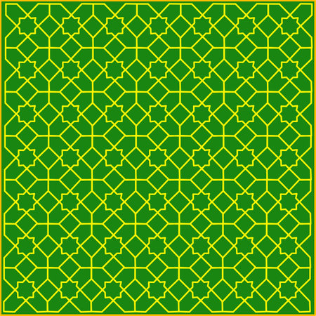 Seamless Pattern With Islamic Ornament. Vector Illustration. resources graphic background element design. Vector illustration with a religious themeのイラスト素材