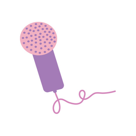 Press button icon, mic symbol. microphone icon design symbol for journalistic needs. press needs equipment. Karaoke stuff. World press freedom day. Microphone element design.のイラスト素材