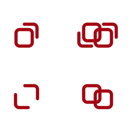 Set of four arrows in different directions. Vector illustration isolated on white background. Symbol design icon graphic element resources. Vector illustration technology themeのイラスト素材