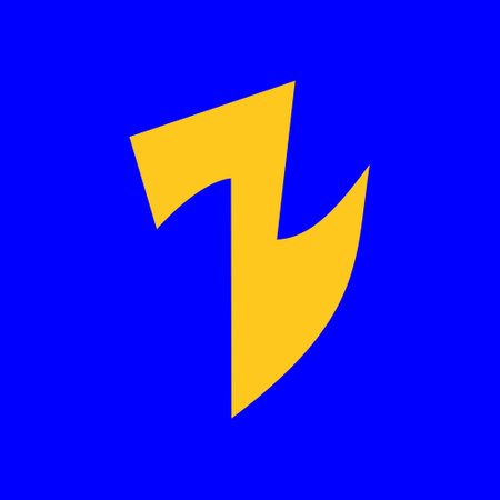 The lightning symbol is golden yellow. Storm thunder lightning icon. Suitable for use as a...