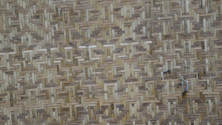 Bamboo weave texture background for interior exterior decoration and industrial construction concept...