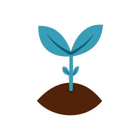 Plant icon in flat color style. Nature plant ecology environment protection. Tree icon isolated on white background. Illustration element design with nature theme. plant and treeのイラスト素材