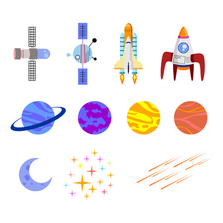 icon of spaceのイラスト素材