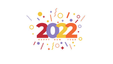 Happy new year 2022 images, stock photos and vector