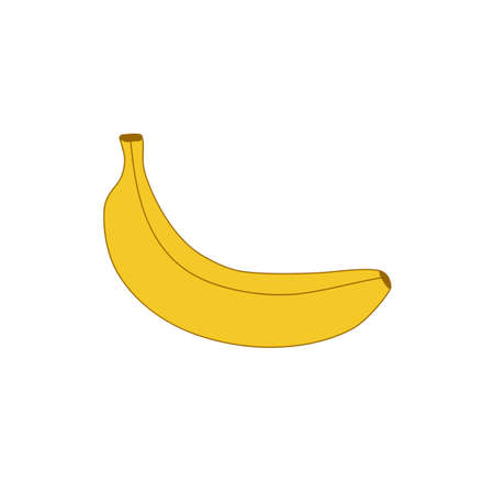 banana icon, vector banana icon, isolated flat banana iconのイラスト素材
