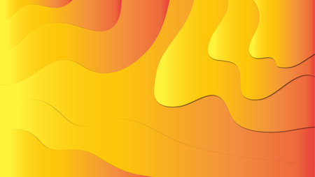 Abstract Orange Fluid vector stock Backgroundのイラスト素材