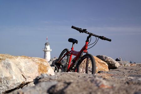 red bicycleの写真素材