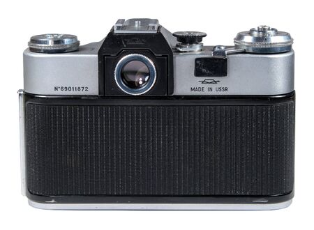 Gatchina, Russia - January 14, 2017: The old Soviet film camera Zenit.のeditorial素材
