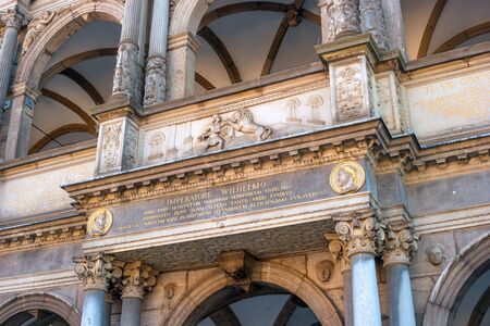 Detail of the front fhoda in the town hall. Cologne. Germany.の写真素材