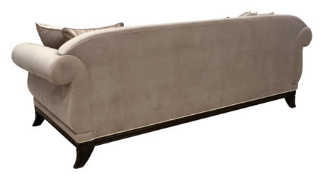 Sofa isolated on white background. Back view.の写真素材