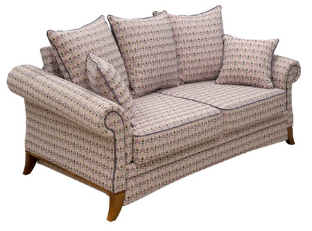 Sofa isolated on white background. Including clipping pathの写真素材
