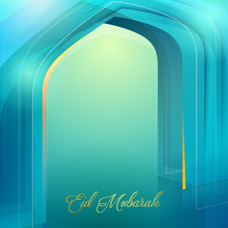 Abstract Background for islamic greeting Eid Mubarak vectorのイラスト素材