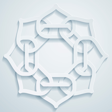 Geometric arabic pattern ornamentのイラスト素材