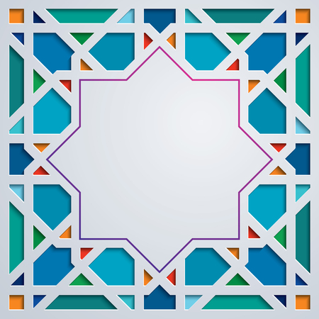 Arabic geometric pattern ornament backgroundのイラスト素材