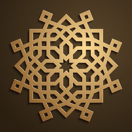 Arabic geometric ornament morocco pattern designのイラスト素材