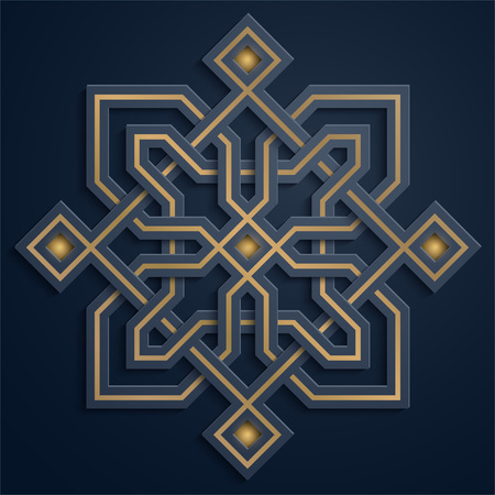 Arabic geometric pattern morocco ornament illustrationのイラスト素材