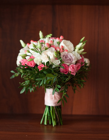 beautiful wedding bouquet for the brideの写真素材