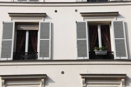 Two Parisian window,の写真素材