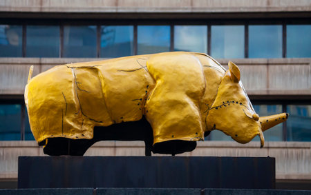 Mapungubwe Golden Rhinoceros is monument to the archaeological discovery of an ancient artifact on...