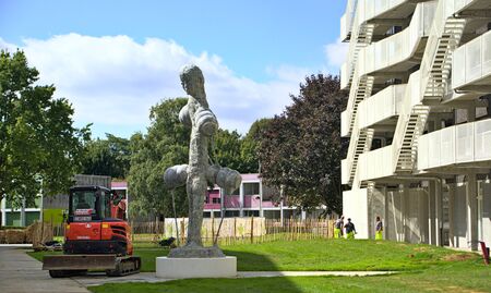 Brussels Belgium september 12 2019 New buildings at Free university of Brusselsのeditorial素材