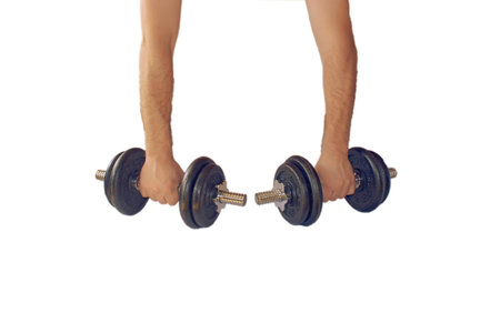 Exercise with weightsの写真素材