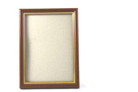 Frame on photos isolated on white background