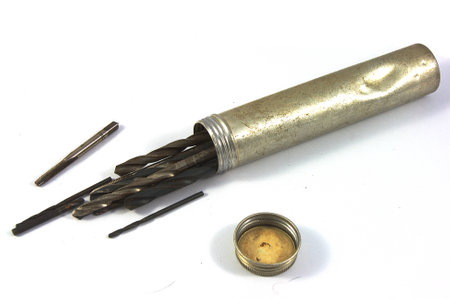In wrap array drill bit isolate on white backgroundの写真素材