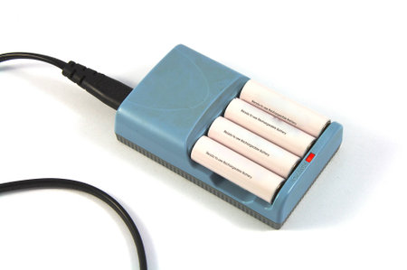 It loads batteries processor charger isolate on white backgroundの写真素材