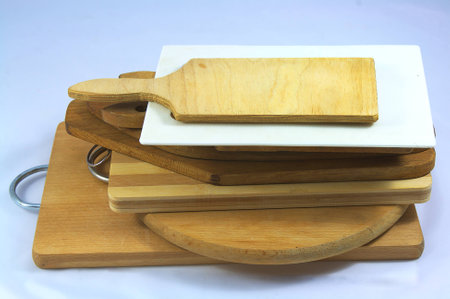 Many different kitchen planksの写真素材