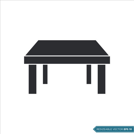 Table Icon Vector Template illustration designのイラスト素材