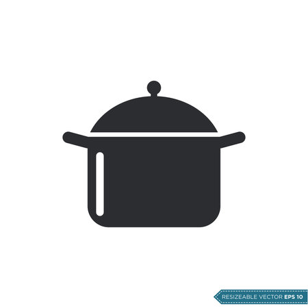 Pan Icon Vector Template Illustration Designのイラスト素材
