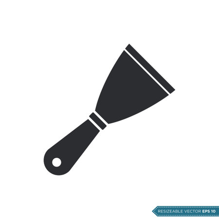 Scraper Icon Vector, Spatula Trendy Designのイラスト素材