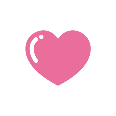 Heart Icon Vector Template Illustration Trendy Designのイラスト素材