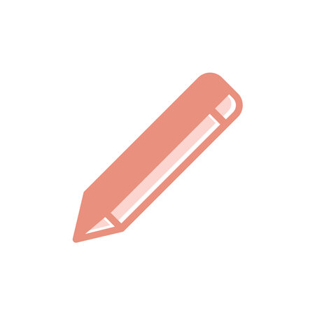 Pencil Icon Vector Template Illustration Trendy Designのイラスト素材