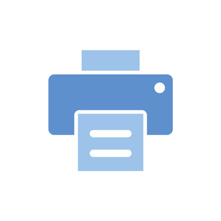 Printer Icon Vector Template Illustration Design