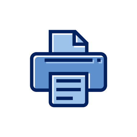 Printer Icon Vector Template Illustration Design
