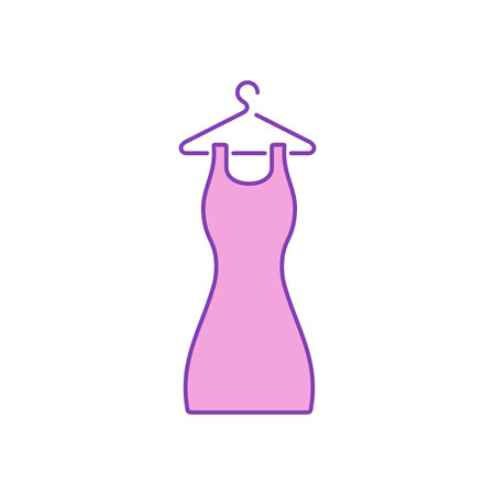 Dress Cloth Icon Vector Template Illustration Designのイラスト素材