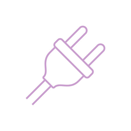 Plug Cable Icon Vector Template Illustration Design