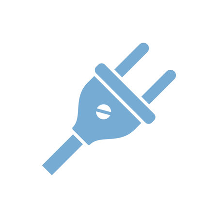 Plug Cable Icon Vector Template Illustration Designのイラスト素材